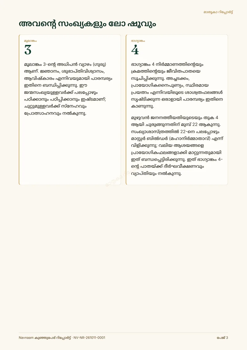 കുഞ്ഞുപേര് റിപ്പോർട്ട് മാതൃക, പേജ് 3 / 10